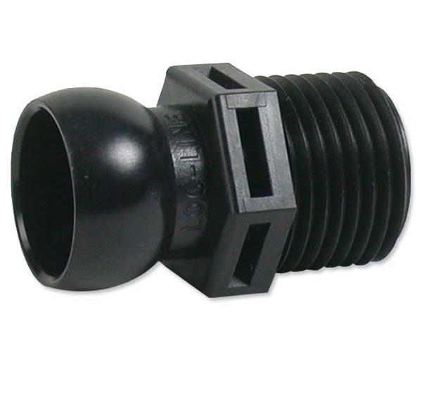 Loc-Line 3/4 inch Ball Socket x MPT Connector