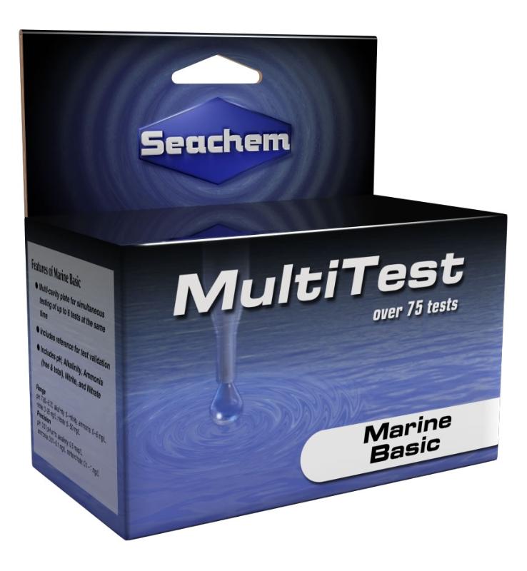 Seachem MultiTest: Marine Basic (pH & Alkalinity Ammonia Nitrite & Nitrate)