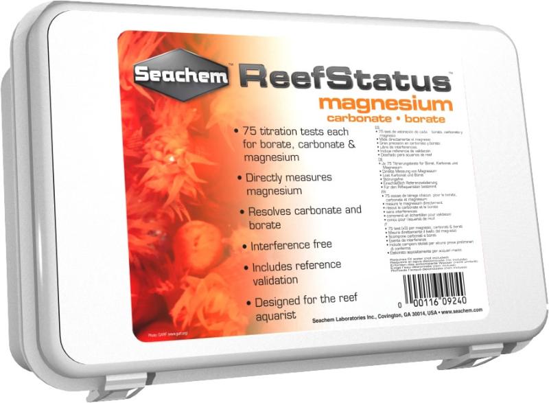 Seachem Reef Status: Magnesium Carbonate & Borate - 75 Tests